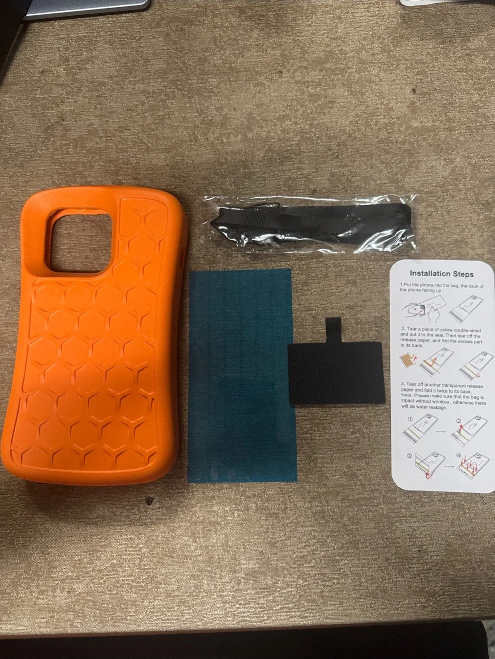 Orange Honeycomb Impact Phone Case - Compatible Cell Phone Case